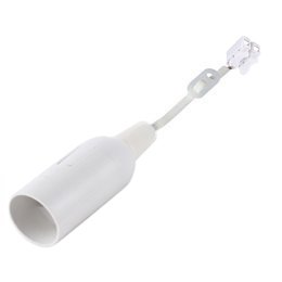 Lempos lizdas LIREGUS Lrd-20B, E14, remonto darbams, su kontaktine kaladėlė ir laikikliu, baltos spalvos