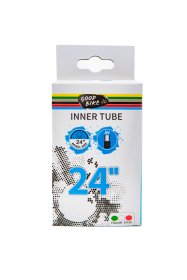 Dviračio kamera GOOD BIKE, natūralios gumos, 24'' x 1.75 su AV vožtuvu, ilgis 40 mm