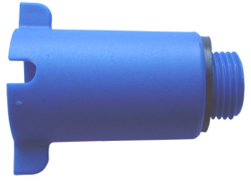 llga aklė su sriegiu GALLAPLAST PP-R, 1/2, mėlyna