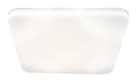 Lubinis LED šviestuvas RABALUX Lucas 3072, 12W, 900lm, 4000K, 280 x 280 x 65 mm, IP20, žvaigždėto dangaus efektas, baltos spalvos