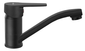 Praustuvo maišytuvas FERRO Rennto Black, pasukamas snapas, juodas, BNT2ABL