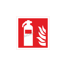 Informacinis ženklas, gesintuvas, 130 x 130 mm, lipdukas