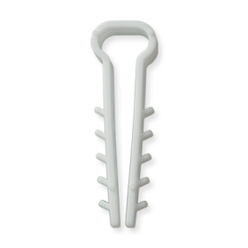 Kabelio, tvirtinimo dirželio laikiklis XIDO, stačiakampio formos, 10x5 mm, baltos sp., 100 vnt., TDKSP10X5-W