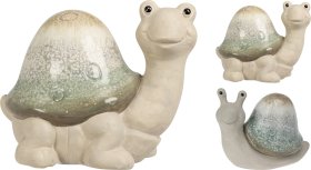 Sodo dekoracija SODO GYVŪNAI, 2 skirtingi dizainai (vėžlys, sraigė), 16,3 x 12,5 x 14 cm.