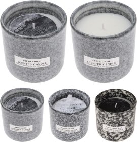 Kvapni žvakė, keraminiame indelyje, 3 kvapai: sandalmedis/gaivus linas/juodoji gyvatė, degimo laikas iki 26 h