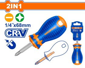 Atsuktuvų rinkinys WADFOW, 2 in 1, magnetiniai, Cr-V, PH2+SL6.5, 1/4"x68 mm, WSS45M1