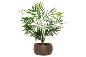 Keraminis lauko vazonas 4Living Vulcano, rudos sp., 36 x 36 x 21 cm.