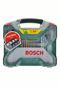 Įrankių rinkinys BOSCH X-Line, 50 dalių + 173 vnt. tvirtinimo aksesuarų
