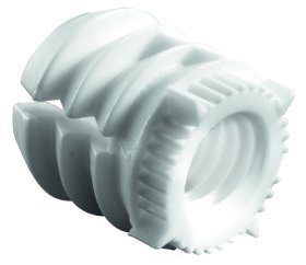 Įvorė įkalama HETTICH, 8 vnt., M6/10 mm, plastikas, baltos sp., 89309