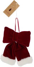 Kalėdinė dekoracija Varlytė, raudonos sp. su baltais akcentais, 14 x 10,5 x 4 cm