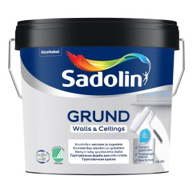 Gruntavimo dažai SADOLIN Grund, 4,5 l, BW bazė, balti, visiškai matiniai