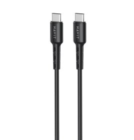 Type C - Type C įkrovimo laidas HAVIT Dot 6235, 60 W, 1m