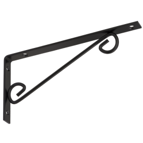 Lentynos laikiklis VELANO, WOP 250 C 250x125 mm, juodos spalvos, DMX 5270