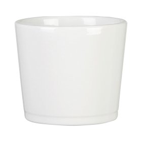 Kambarinis keraminis vazonas SCHEURICH ALASKA (883/15), baltos sp., skersmuo 15 cm.