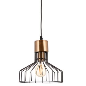 Šviestuvas G.LUX Gt-655-1S Wire, 1xE27, išmatavimai: 22.5*120 cm, be lemputės kompl., juodos-žalvario sp.