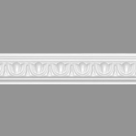 Lubų/sienų apdailos juostelė NOVELLY HOME M12, spl. balta, 30x50x2000 mm, 4vnt