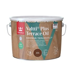 Aliejus terasoms ir lauko baldams TIKKURILA, Valtti Plus Terrace Oil , rudas, 9 l, vandens pagrindu