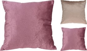Dekoratyvinė pagalvėlė, velvetinis audinys, rožinės arba kreminės sp., 45 x 45 cm