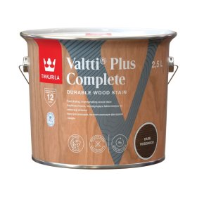 Medienos dažyvė TIKKURILA Valtti Plus Complete, 2,5 l, spalva DARK ROSEWOOD