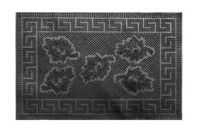 Kilimėlis RICCO Mix Mat Leaves, 40 x 60 cm, 100% guma, juodas, 846-001