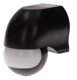Judesio jutiklis ORNO Or-Cr-204/B, IP44, 180 laipsnių, 12 m, 10 s - 7 min., 1200W, 230V, 3-2000LUX, PIR sensorius, 86 x 64 x 95 mm, juodos sp., 021032S