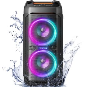 Kolonėlė W-KING T11, 100W, 15600mAh 3.7V / 10.8V 5200mAh talpos baterija, nešiojama, bevielė, IPX6, 30 metrų Bluetooth 5.0 pasiekiamumas