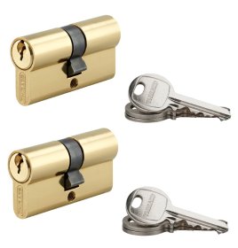 Spynos cilindras THIRARD, 2 vnt, SA 30x30 mm, 6 raktai, žalv., 193140