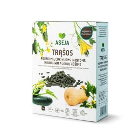 Organinės-mineralinės trąšos ASEJA 6505-06, agurkams, cukinijoms ir kitoms moliūginėms rūšims, dėžutėje, 1 kg, (NPK 5-3-5)