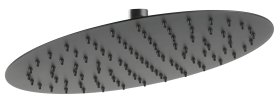 Dušo galvutė FERRO, 300 mm, lietaus, nerūdijančio plieno, juoda, DSN07BL
