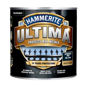 Metalo dažai HAMMERITE ULTIMA MATT ANTHRACIT, 2,2L