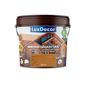 Impregnantas medienai LUXDECOR, (04) ąžuolas, laukui ir vidui, 5 l