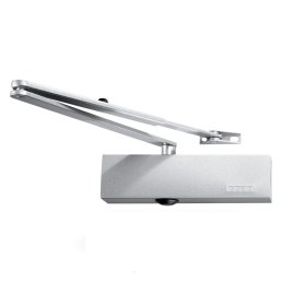 Durų pritraukėjas GEZE 2000, + alkūnė 2000/4000, apkrova iki 80 kg, pilka spalva