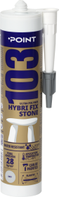 Klijai - hermetikas POINT 103 Akmuo, pilkos spalvos, 290 ml