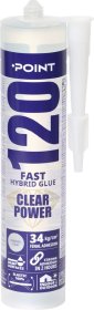 Stiprūs ir greiti klijai POINT 120 Clear Power, skaidrūs, 290 ml