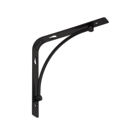 Lentynos laikiklis VELANO, BOW 150 CMT 150x150 mm, juodos spalvos, DMX 5650