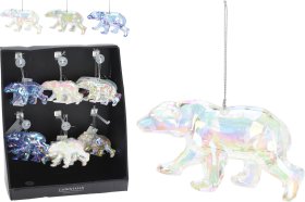 Eglutės žaisliukas Meška, 3 skirtingos spalvos, 11 x 4 x 6 cm