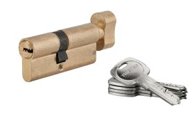 Spynos cilindras SP Tiger 6, su užsuktuku, 5 raktai, žalvarinis, 40x30 mm, 216607