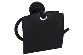 Tualetinio popieriaus laikiklis BISK For You, pakabinamas, uždaras, juodos spl.