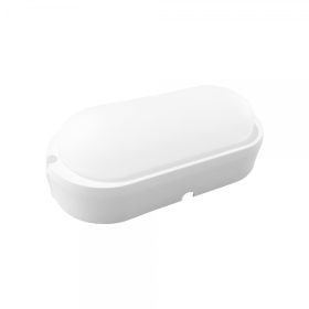 Specialiųjų patalpų LED šviestuvas EUROLIGHT Riga, 12W, 4000K, 960 lm, IP65, virštinkinis, baltos sp., ovalo formos, PL-O-12W-4000K-E