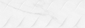 Plytelių keraminis dekoras CRISTACER Minerva Waves White, 25 x 75 cm, 1,120 m2/dėž., spalva balta