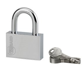 Pakabinama spyna THIRARD, Disk, 4 raktai, plieninė, chromuota, 60 mm, 895517/293812