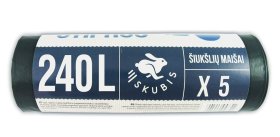 Šiukšlių maišai SKUBIS Strong 871344, 240 l, 5 vnt.