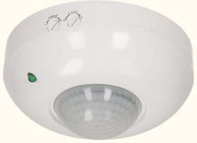 Judesio jutiklis SPECTOR LIGHT 17902S, IP20, 360 laipsnių, 6 m, 10 s - 7 min., 1200W, 220-240V, 3-2000LUX, infrared sensorius, 115 x 58 mm, baltos sp.