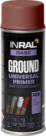 Aerozolinis antikorozinis gruntas INRAL Ground, 400 ml, raudonas, RAL3009