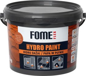 Hidroizoliaciniai dažai FOME FLEX Hydro Paint, plytų ruda, 3kg.