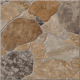 Akmens masės plytelės KAI QUADRO BROWN 6572, 45 x 45 cm, 1,215 m2/dėž., glazūruotos, spl. ruda