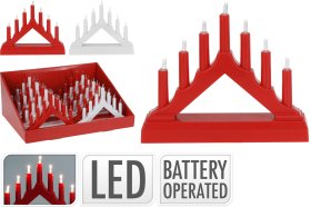 Šviečianti žvakidė, su 7 LED, raudonos arba baltos sp., 13 cm