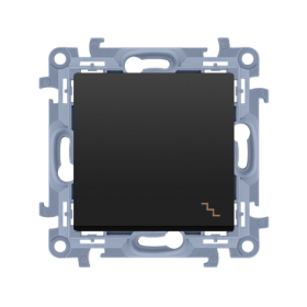 Perjungiklis KONTAKT SIMON 10, juodos sp., 1 klav., laiptų, CW6.01/49