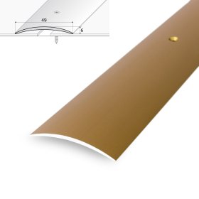 Aliumininė grindų juostelė HESORA H 09 D1, 4.9 x 90 cm,  mat.aukso spalvos, kilmės šalis ES