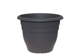 Plastikinis lauko vazonas 4Living, antracito sp., 40 x 40 x 31 cm.